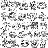 Moshi Coloring Pages Moshlings Monsters Getcolorings Monster sketch template