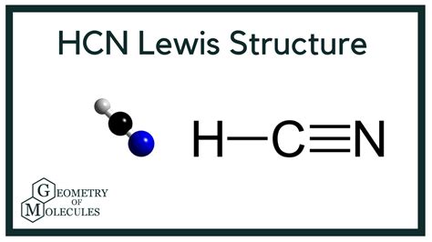 hcn lewis structure hydrogen cyanide molecules lewis chemical formula