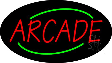 deco style arcade flashing neon sign games neon signs  neon