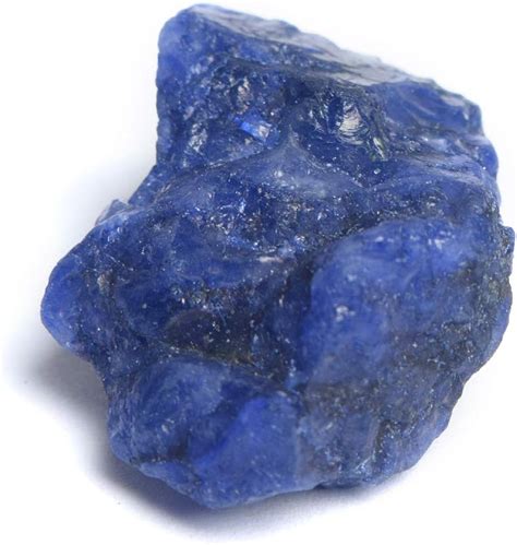 amazoncom genuine rough blue sapphire  ct natural raw sapphire healing crystal loose gem