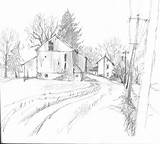 Drawing Outhouse Snowfall Getdrawings Farm Old sketch template