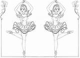 Ballerina Coloring Pages Ballet Printable Kids Girl Dancer Drawing Colouring Little Template Silhouette Princess Positions Barbie Ballerinas Color Book Getdrawings sketch template