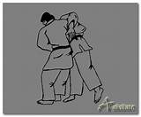 Goshi Uki Bantingan Teknik Dasar Beladiri Judo sketch template