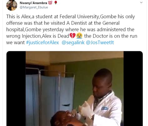 dentist flees after administering the wrong injection that
