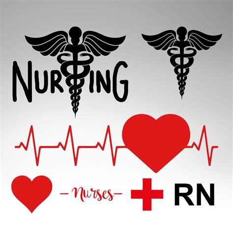 nursing logos svg dxf eps png   cut file