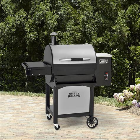 smoke hollow smoke hollow stainless steel pellet smoker grill limited availability outdoor
