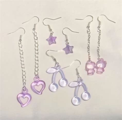 aesthetic soft cute earrings cute jewelry handmade jewelry