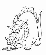 Triceratops Dinosaur Coloring Pages Color Supercoloring sketch template