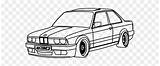 Bmw E30 Drawing Outline Line Drawn Clipart sketch template