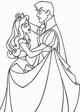 Coloring Sleeping Beauty Pages Prince Aurora Princess Phillip Disney Eric Print Drawing Fairies Philip Dance Take Clipart Colouring Dancing Kids sketch template