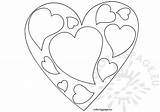 Coloring Heart Pages Hearts Valentine Small Valentines Double Colouring Getcolorings Color Printable Shape Print Coloringpage Eu sketch template