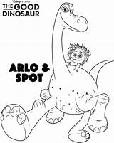 Dinosaur Good Coloring Pages Arlo Spot Activities Disney Print Click sketch template