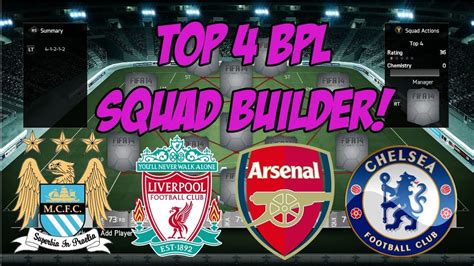 top  bpl squad builder fifa  ultimate team youtube
