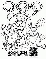 Coloring Pages Olympic Boxing Library Clipart Mascots Vancouver sketch template