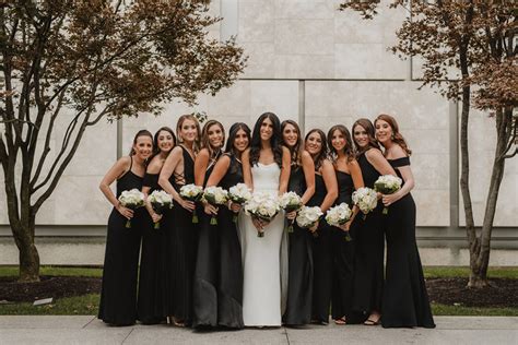 embrace  dark side beautiful black bridesmaids dresses kino de lirio