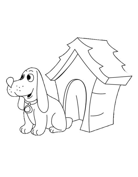 printable dog house coloring page  printable coloring pages  kids