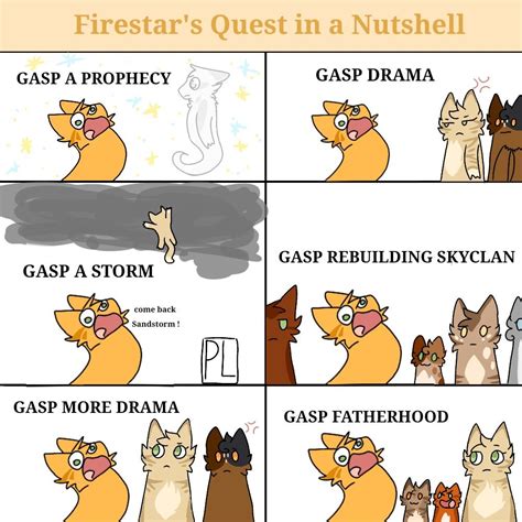 Firestar S Quest In A Nutshell Warrior Cats Comics Warrior Cats