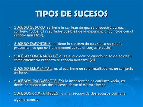 sucesos  sus probabilidades powerpoint    id