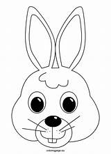 Bunny Rabbit Face Easter Mask Drawing Outline Coloring Animal Pages Clipart Printable Faces Templates Head Template Colouring Cartoon Cute Getdrawings sketch template