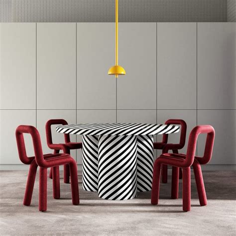 black  white dining table interior design ideas