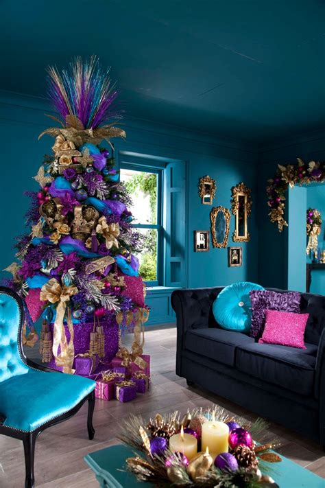 rooms  festive christmas trees