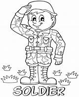Soldier Topcoloringpages Soldiers Saluting sketch template