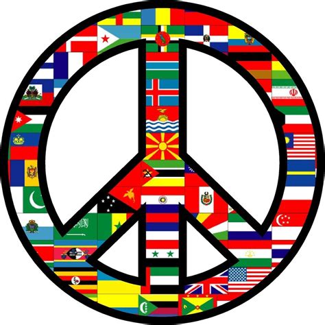 world peace sign symbol decal sticker glass love flags cool
