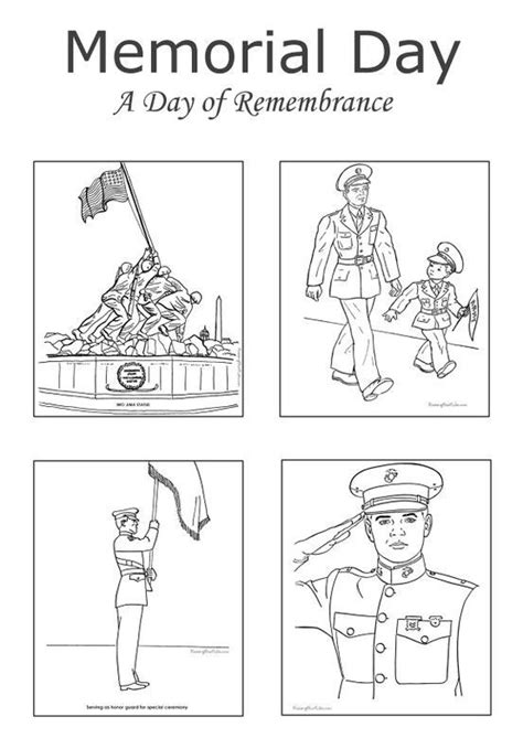 memorial day  kids coloring pages memorial day coloring pages