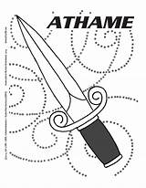 Athame Luv Lrn Printable Pagan Kids sketch template