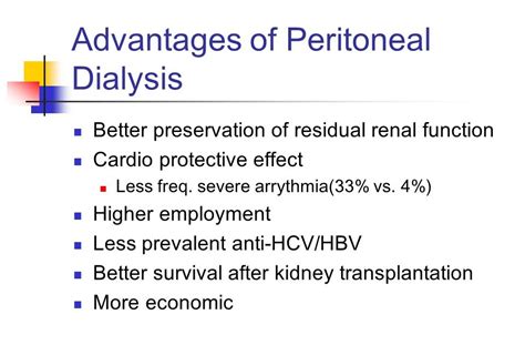 Peritoneal Dialysis Vs Hemodialysis Ppt