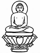 Buddha Sketch Lord Outline Clip Clipart Kids Coloring Drawing Mahavira Cliparts Template Library Portal Parents Favorites Add sketch template