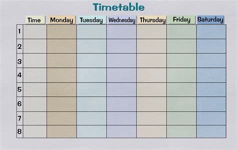 timetable  schoolwork studybox