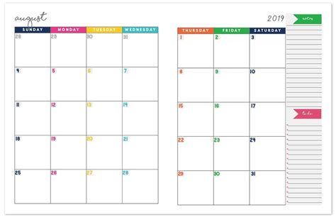 ring binder calendar printable printable templates