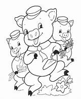 Pigs Coloring Little Three Pages Sheets Story Printable Activity Print Brick Clipart Library Popular Celebrate Coloringhome sketch template