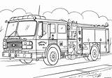 Pompier Coloriage Camion Realiste sketch template