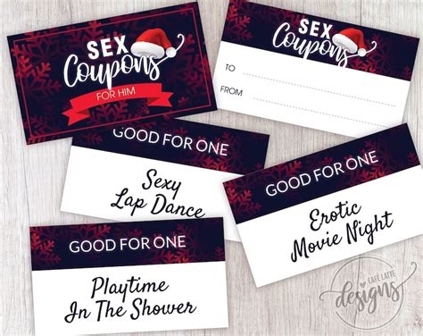 christmas sex coupons for him love sex coupons for men sexy etsy
