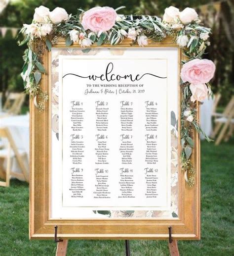 Champagne Wedding Seating Table Plan Ivory And Gold Seating Etsy