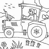 Tractor Pages Procoloring Tractors sketch template