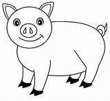 Pig Coloring Pages Printable Kids Cochon Pigs Farm Colouring Coloriage Color Dessin Imprimer Print Drawing Animals Bellied Pot Animal Preschool sketch template