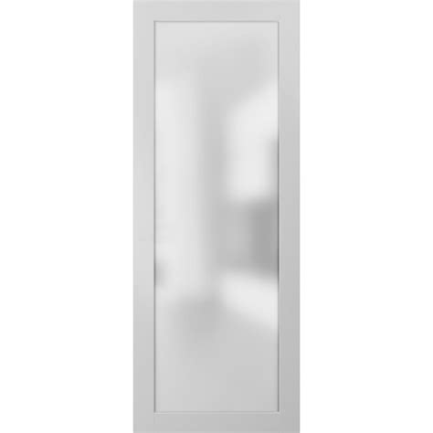 Frosted Glass Door Panel Door Slab 36 X 80 In