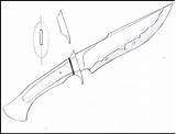 Knife Bowie Drawing Templates Knives Printable Hunting Getdrawings Template Designs Patterns Cool Cut Ryan Handmade Choose Board sketch template