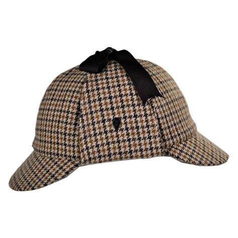 Jaxon Hats Sherlock Holmes Houndstooth Wool Blend Hat Novelty Hats