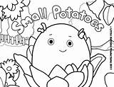 Coloring Small Pages Potatoes Disney Junior Summer Popular Coloringhome sketch template