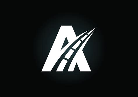 letter   road logo sing  creative design concept  highway