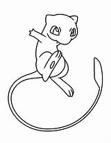 Coloring Pokemon Mew Pages Popular sketch template
