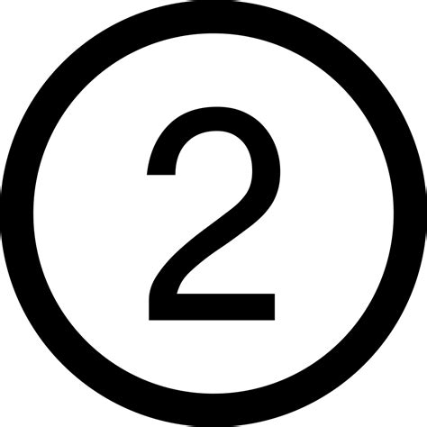 number icon transparent