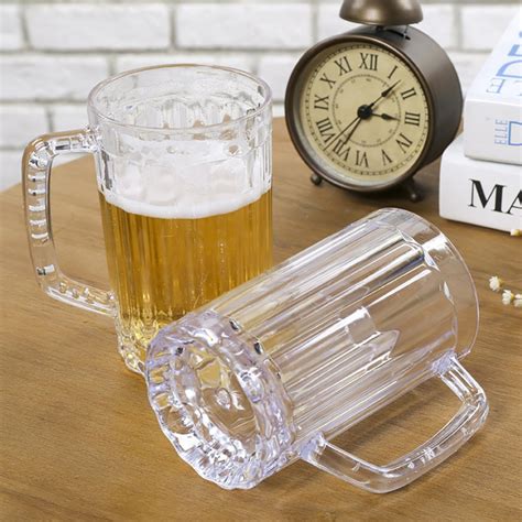plastic beer glasses clear drink party cups picnic drinking mug