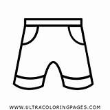 Pantalones Cortos Shorts Ultracoloringpages sketch template