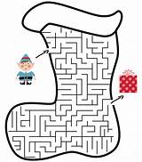 Maze Christmas Mazes Kids Elf Jul Find Printable Coloring Way Printables Game Pages Activity Puzzle Worksheets Games Se Bestcoloringpagesforkids Besök sketch template