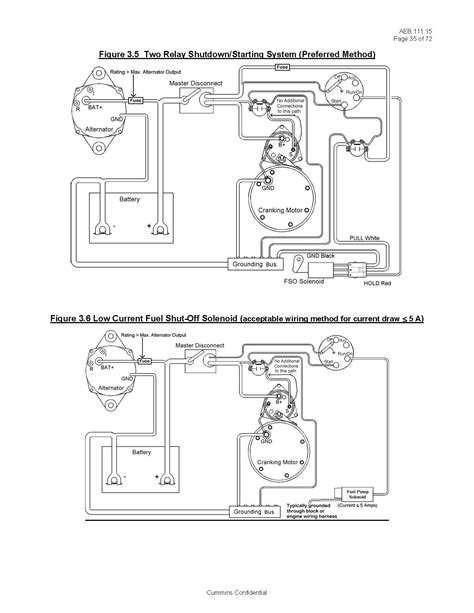 basic fuel shutoff solenoid  starter wiring information seaboard marine